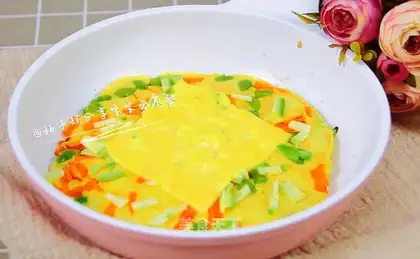 Vegetable cheese rice pancakes