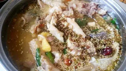 The yellow devils always cook fish