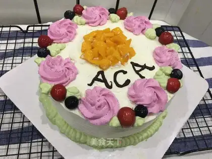 Rose vortex cake