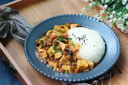 Puffed rice for mushroom tofu