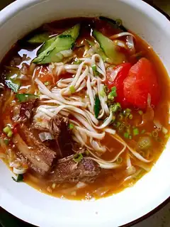 The leftovers are hot soup