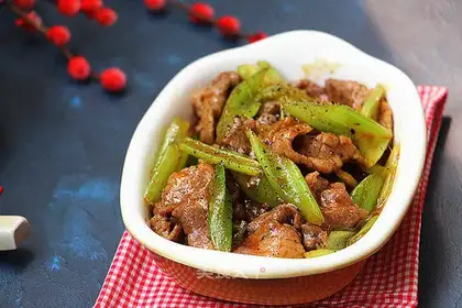 Celery and meat