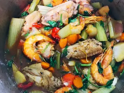 Three casseroles