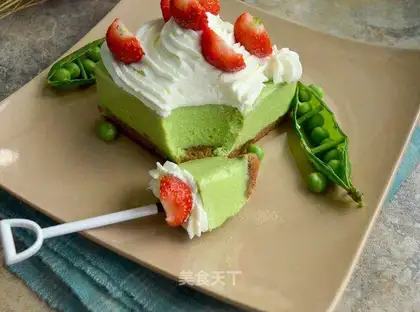 Peas mousse cake