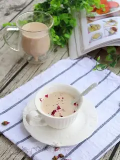 Rose milk tea