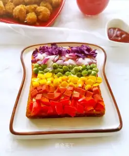 Rainbow toast