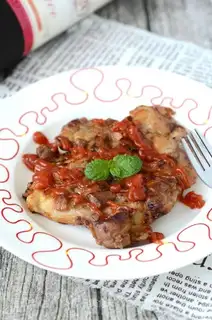 Honey pickle chicken chops