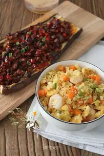 Quick egg fried rice