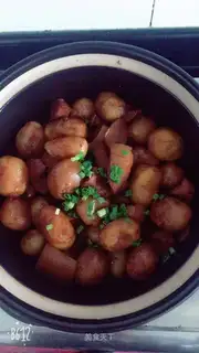 Red burning potatoes