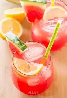 Watermelon lemon ice cream