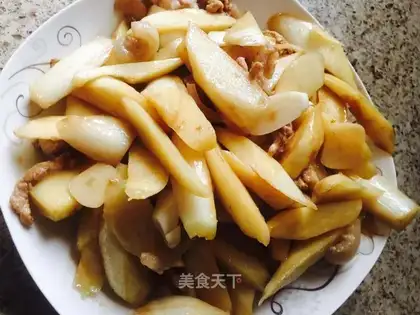 White fried meat