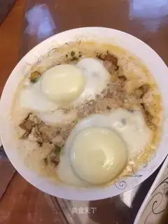 Meatloaf steamed eggs