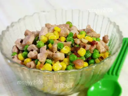 Corn green bean pork