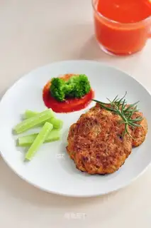 Vegetable beef cake