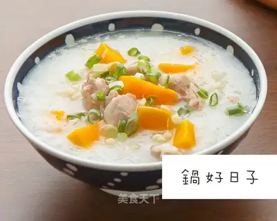 Pumpkin chicken porridge