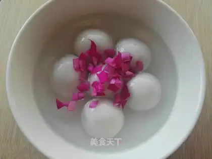 Flower roses and soup