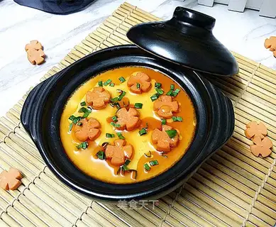 Steamed ham and sausage eggs
