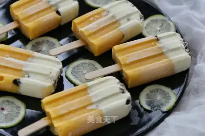 Mango green ice cream