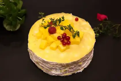 Mango lasagna cake