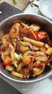 Homemade spicy shrimp