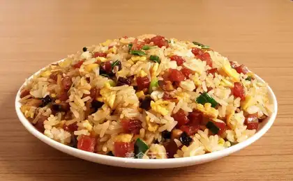 Weenie egg fried rice