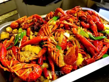 Night beer spicy lobster