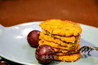Vegetable shrimp cake