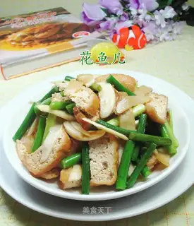 Garlic oil and tofu