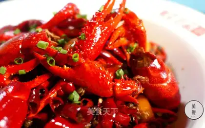 Spicy lobsters on the street