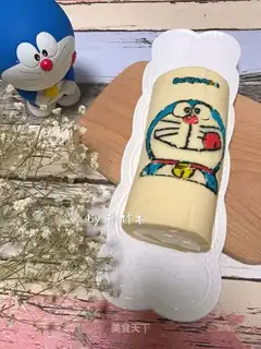 Machine cat-colored cake rolls