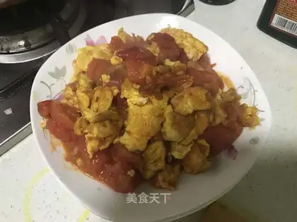 Tomato fried eggs