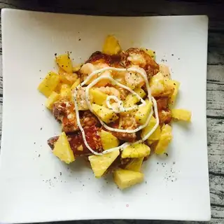 Pineapple and shrimp