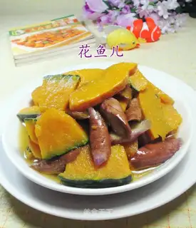 Cheese fried Japanese pumpkins
