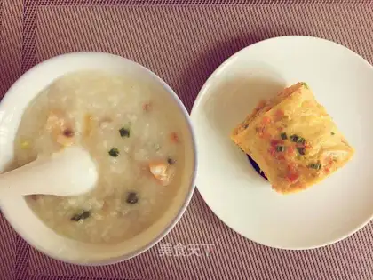 Silverfish eggs, thin porridge