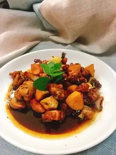Peach chicken