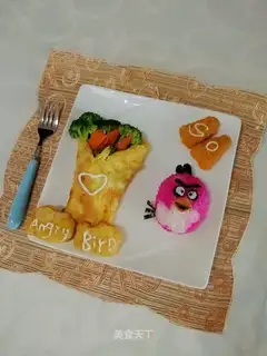 The angry bird of children's meals