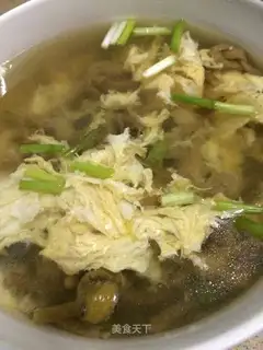 Yellow flower egg soup