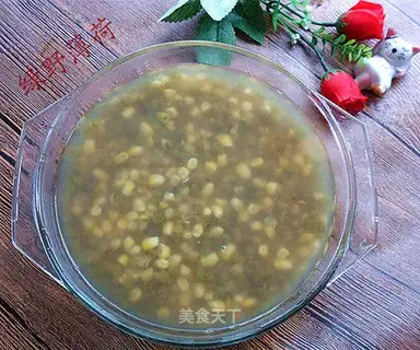 Sweet corn green bean soup