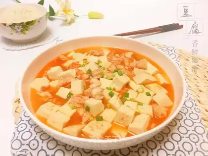 Shrimp and tofu
