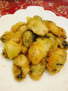 Fried ostrich yellow
