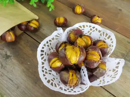 Baked chestnuts