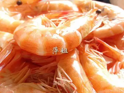 White burning shrimp