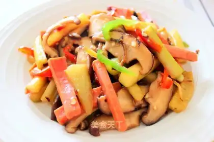 Scrambled mushrooms