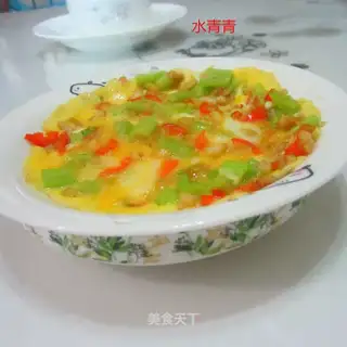 Celery greasy eggs