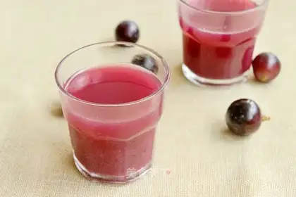 Homemade grape juice