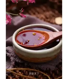 Homemade plum soup