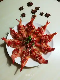 Shrimp with pepper and garlic