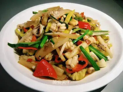 Spicy squid
