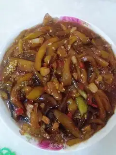 Meat and eggplant