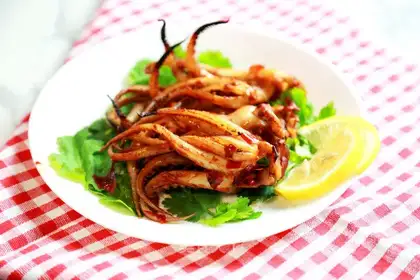 Soy sauce and squid